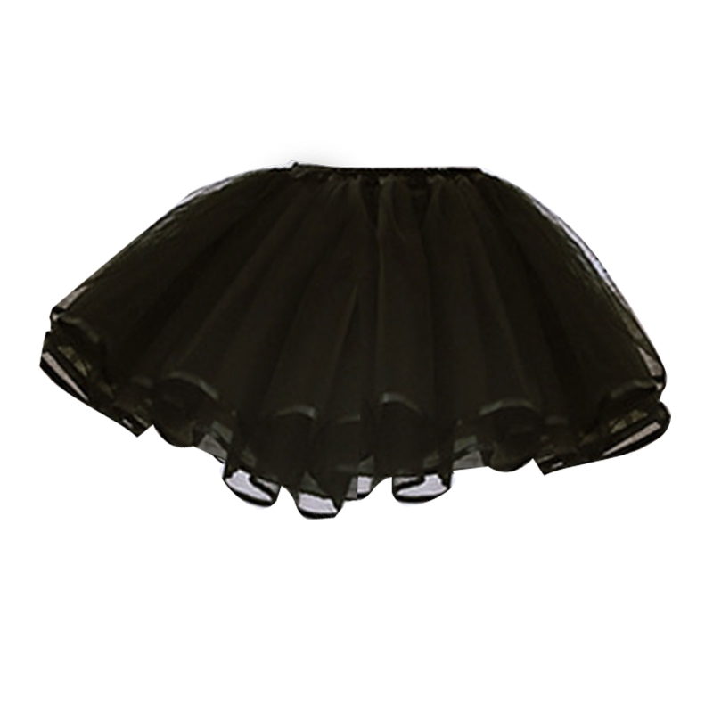 G6DF A-line Petticoat Crinoline Short Slips Wedding Accessories Tutu Skirt 50s Vintage Puffy Underskirt Multi Layers